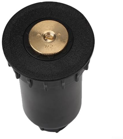 Oniissy Irrigatore automatico a 90/180/360° con ugello pop-up, irrigatore per prato sotterraneo, ugello rotante interrato automatico telescopico irrigatore da giardino (180 gradi)