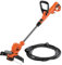 BLACK+DECKER BESTA530C10-QS - Desbrozadora Cortabordes Eléctrico, Ancho Corte 30 Cm, Alargador 10 Metros, Velocidad de Corte 7500 RPM, Alambre de 1,6 mm, Vibración 49 m/s²