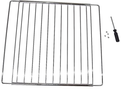 Yourspares Ufixt Universal Extendable Oven Shelf | Adjustable Grill Rack Grid | 350mm to 560mm Width x 320mm Depth | compatible with Ariston Beko Belling Bosch