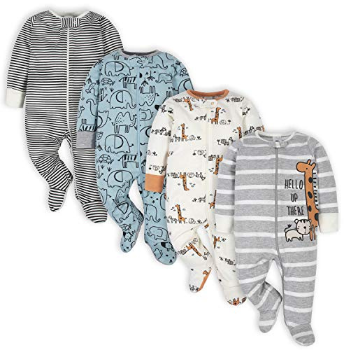 Gerber 4 Pack Baby Boys' Jungle Sleep 'n Plays
