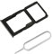 jbTec SIM-Tray/SD-Card +Pin kompatibel mit Huawei P30 Lite/New Edition/Premium - Kartenhalter Slot, Farbe:Schwarz