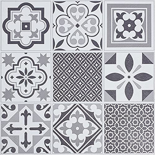 DecoMeister Suelo Vinilo Autoadhesivo Baldosas Decorativas Adhesivas Azulejos Impermeables Para Cocina Baño Pegatinas Vinílicas de PVC Losetas Lavables 3m² – 33 Piezas | 30,5 x 30,5 cm