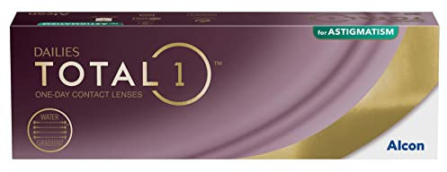 Dailies Total1 for Astigmatism Tageslinsen weich | 30 Stück | BC 8.6 mm | DIA 14.5 mm | CYL 1.25 | ACHSE 90 | -02.25 Dioptrien