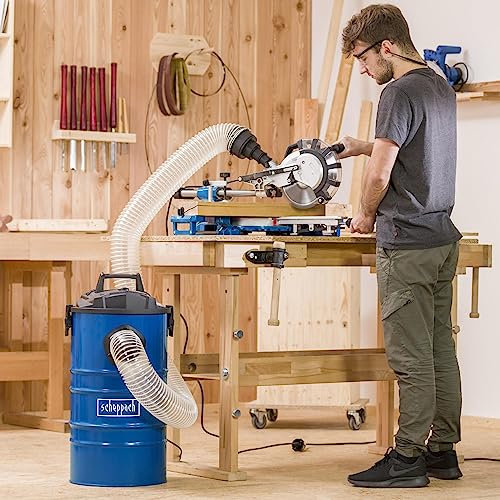 SCHEPPACH 2000W Electric Sliding MITRE Saw/CHOP Saw with 254MM Blade 90mm Maximum Cutting Height Includes Collection Bag 2 Year Warranty HM254X