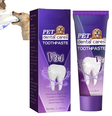 GNAUMORE Pasta de Dientes para Perros,Pasta de Dientes Para Mascotas,Pasta de Dientes para el Cuidado Oral de Perros,Pasta Dental Perro Y Gato,Dientes de Cachorro Limpian pasta de Dientes