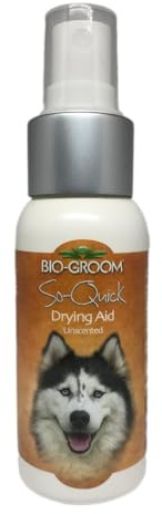 Bio-Groom - So Quick - Spray de secado rápido - Spray para perros - Desenredante para perros - Sin perfume y libre de crueldad animal - 59 ml