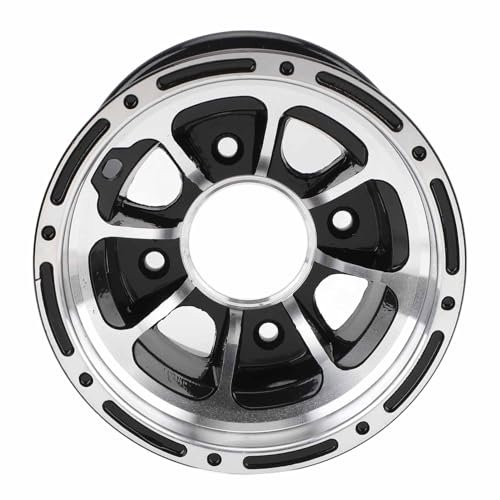 Llanta de rueda ATV, llanta de repuesto de neumático de 8 pulgadas, llanta de aleación de aluminio de aspecto deportivo de alta resistencia para ATV Quad (Roue arrière)