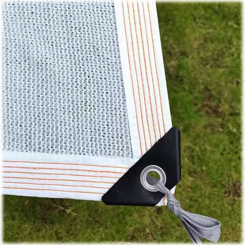 Blanca Malla Sombra Exterior Red de Sombra Resistente A UV 90% Tela de Sombra con Ojales Cubierta de Vela de Sombra 1X2.0m 2x2.0m Malla Sombreo Jardin for Invernaderos Pérgola Plantas Patio(1 * 3.0m)