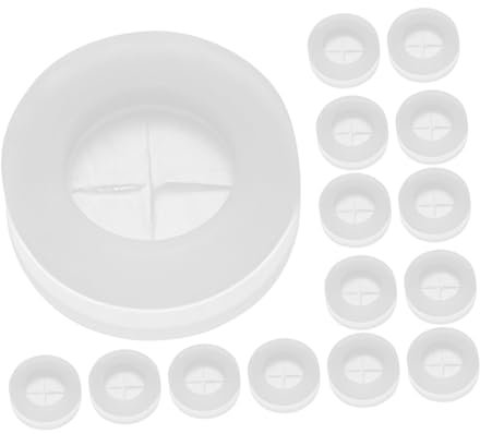 FUNOMOCYA 24piezas Tapones De Silicona para Tapas De Tarros Mason De Unidades Sellado Hermético para Pajita Diseño Duradero y Antiposición para Cocina y Almacenamiento