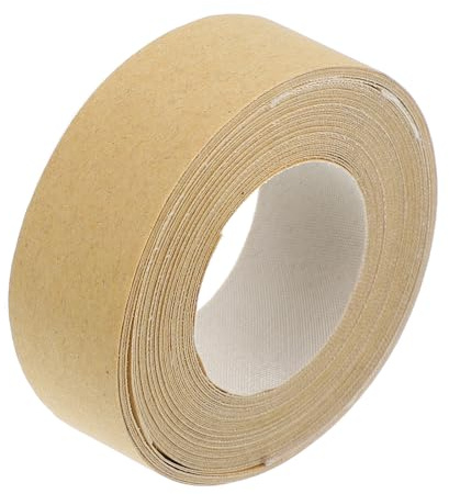HYTROVE Ruban Adhésif en Tissu Auto-Adhésif 5 Mètres pour Bordure D’Abat-Jour Bande Souple Beige Clair Accessoire Polyvalent pour Réparation Abat-Jour et Meubles Emballage Artisanal