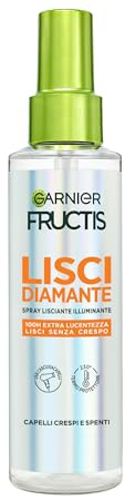 Garnier Fructis Spray Lisciante, Per Capelli Indisciplinati, Capelli Luminosi e Lisci, Protezione Dall'Umidità e Dal Calore, Senza Effetto Crespo, Fructis Diamond Sleek, 150 ml