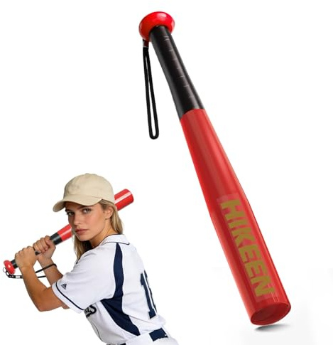 BOOSTEADY Batte de Baseball en Acier Robuste avec Poignée Antidérapante et Bracelet en Paracorde, Longueur Pratique de 43 cm, Compacte et Portable