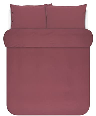 Marc O'Polo Bettwäsche Kuva Duvet I Größe 200x200 2 80x80 cm I Farbe Soft Red