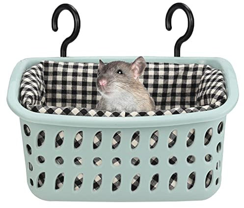 JWShang Ratten-Hängematte für Käfig, kaufest, Ratten-Hängekorb Bett mit stabilen Haken, Haustier-Rattenkäfig-Zubehör für Mäuse, zum Kuscheln und Schlafen, sichere und gemütliche