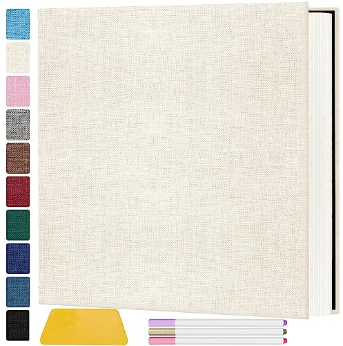 Zesthouse Photo Album Self Adhesive Pages, 60 Pages Magnetic Scrapbook Albums with Sticky Page, Photos Album Holds 8x10 & 5X7 & 4x6 & 6x8 & 3x5, Large Picture Book Ideal Gift for Family Wedding Baby