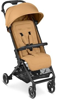 ABC Design Reisebuggy Ping 2 – Sportwagen ideal für den Urlaub – Liegeposition – kompaktes Faltmaß mit Transportsicherung – Gesamtbelastung 27 kg (honey)