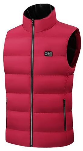 Gilet chauffant for hommes/femmes, taille réglable, chauffage électrique, gilet chaud, alimenté par batterie 7,4 V, for la randonnée, le travail, le sport, le snowboard, le cyclisme, l'équitation, 18