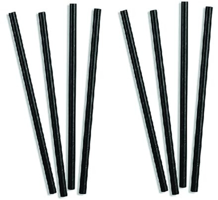 PARENCE - Set di 25 Cannucce in Cartone Nero - Eleganza e Rispetto per l'Ambiente - Riciclabile