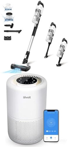 LEVOIT Aspirapolvere senza fili + Purificatore d'Aria