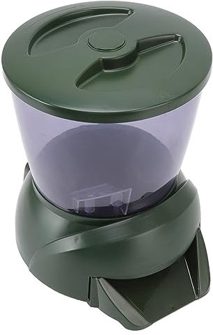 4,25 L Automatischer Fischfutterautomat für Teiche und Aquarien Im Freien – Batterie Nicht Im Lieferumfang Enthalten – Einfache Fischfütterungslösung für Süß- und Salzwasserfische