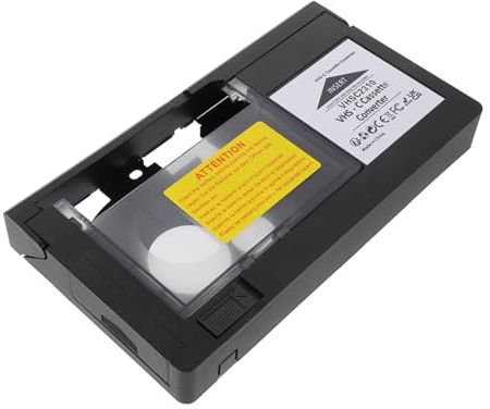FELTECHELECTR Adattatore VHS-c per videocamere Video cassette riproduzione conversione alloggiamento in plastica stabile qualità dell'immagine versatile compatibile con cassette VHS adatto per Minidv