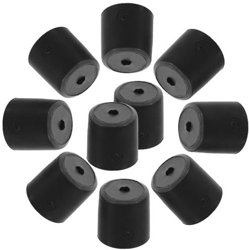 Cabilock Almohadilla de Goma Negra para Patas de Olla Arrocera, 10 Piezas
