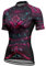 Mateju Maillot Cyclisme Femme, Tenue Cycliste Respirant Unisexe, Maillots de Cyclisme Séchage Rapide, Maillot Velo Route avec Fermeture Éclair et Poche, 3D Tee Shirt (Rose Noir,S)