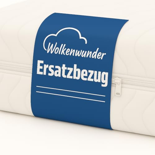 Wolkenwunder Mikrofaser-Ersatzbezug 90x200 cm für Topper von 5-7 cm Höhe, waschbar bis 60°C