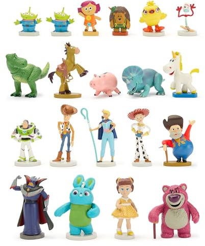 Disney Store Official - Toy Story - Großes Figurenspielset - 20 Charakter-Spielzeuge - Mit Woody, Buzz Lightyear, Jessie, Rex und Specki - Vollständig ausgearbeitete Figuren - Ab 3 Jahren geeignet