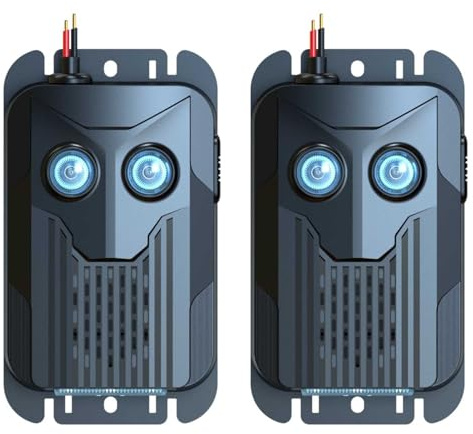 2X Repelente de Ratones para Bajo el Capó, con Flash y Alimentado por Baterías, Repelente Ultrasonico para Motor de Coche, Repulsión Efectiva para Alejar Ratones de Coches, Desváns y Graneros