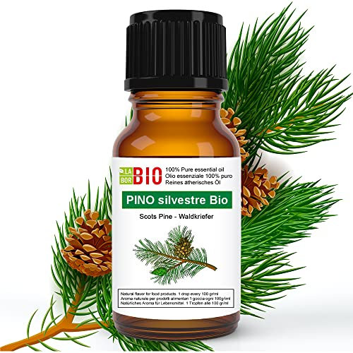 Pino Silvestre Bio Aceite Esencial 100% Puro 10 ml - Uso Alimentario Terapeutico Cosmetico Aromaterapia - Laborbio