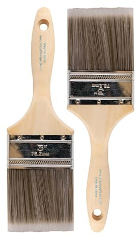 Pro Grade - Paint Brushes - 2Ea 3 Flat Brushes