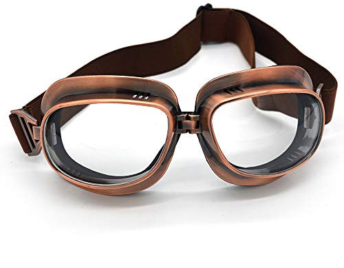 evomosa Motorradbrille für Sport im Freien Motocross Vintage-Stil Sonnenbrille für Motorradfahrer Herren Damen Erwachsene