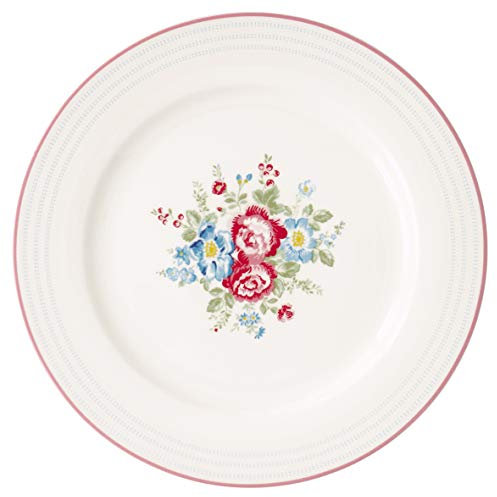 GreenGate Essteller Henrietta Weiß 26 cm Porzellan Teller Geschirr Blumen