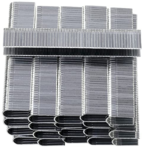 AERZETIX - C58785 - Lot de 5000 agrafes en forme ''U'' 12x6.3x1.2 mm pour agrafeuse - pour fixation de câbles basse tension - accessoire d'agrafage bois tapisserie rembourrage - en acier