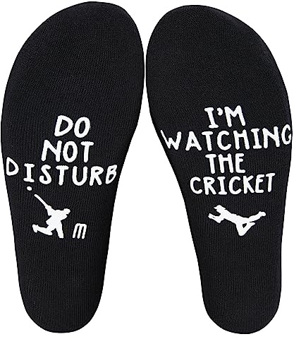 Poshzone Personalised cotton Cricket socks, novelty gift idea,Father's Day,Birthday, gift for him, stocking filler