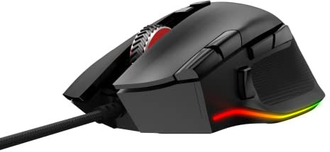 AOC AGM600 Wired Ergo Mouse 10 Buttons Right-Handed RGB Gaming