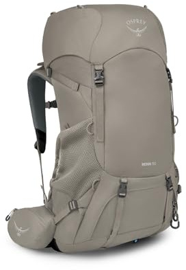 Osprey Renn 50 Women's Backpacking Backpack Pediment Grey/Linen Tan O/S