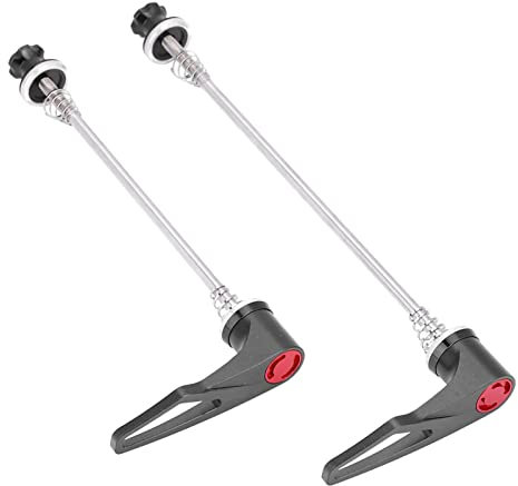 Tomotato Fahrrad-Schnellspannspieße, Edelstahl-Achsen-Ersatzhebel für Radnabe, Fahrrad-Ersatzteil für Rennrad, Mountainbike(100/130 for Road Bike-Schwarz)