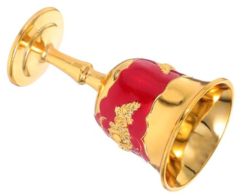 UKCOCO Copa De Vino Blanco De Aleación De Zinc Elegante Copa De Licor Retro Tipo Cáliz Para Catas Profesionales Uso Festivo y Decoración Del Hogar