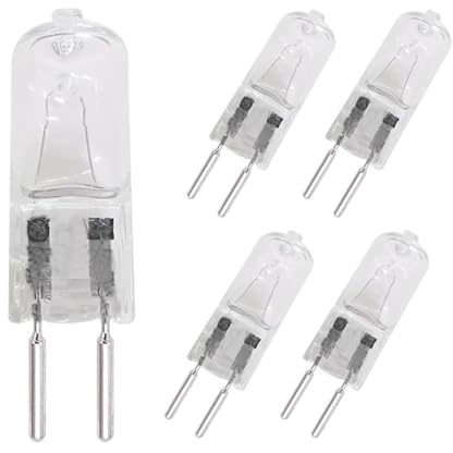 JZLBBC 5PCS G6.35 50W Halogen Light Bulb 230V 100W-250W Halogen Lamp G6.35 230V 75W Warm White 2700K Lamp Accessories Dimmable 50W