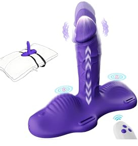 Dildo Vibratoreper Donna Professionale Sex Toys - Strapon Dildo Anale con Spinta e Vibrazione 3*12, Vibratori Realistici con Telecomando per Punto G Stimolatore Clitoride Femminile Sexytoysys Donna