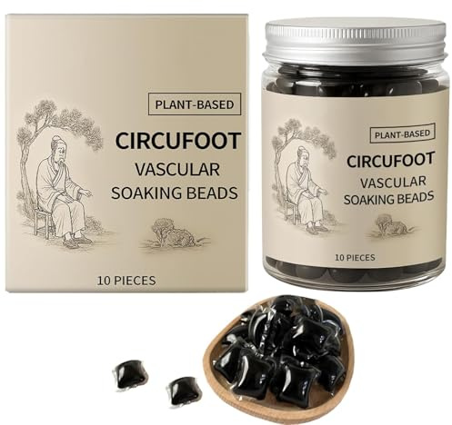Bioequis Herbal Beads, Natural Mugwort Extract Foot Bath Beads for Men and Women, Relieves Discomfort