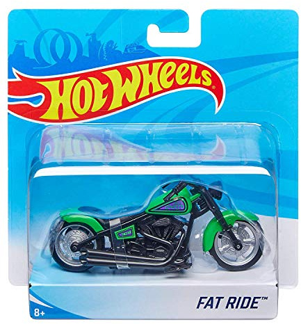 Hot Wheels Street Power Green Fat Ride Motorcycle