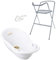 Baignoire bébé thermomètre Blanc Biche 86 cm + Pied + Tuyau