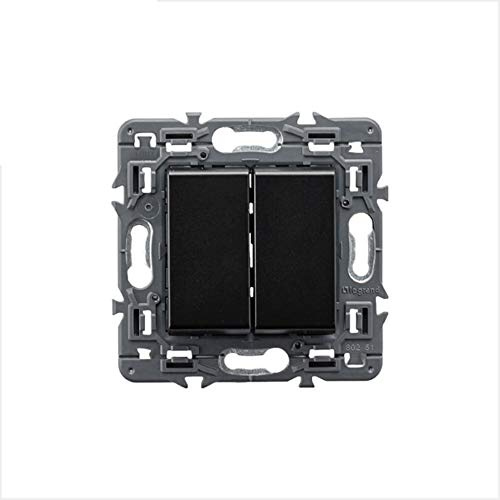 Interruptor doble Legrand 741444 serie Valena Next color dark