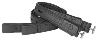 LeMieux Vector Close Contact Stirrup Leathers 60cm Black