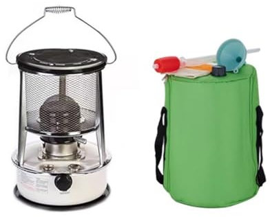 RUTAVM Riscaldatori d'ambiente Stufa di Emergenza, Stufa a Petrolio, Basso consumo energetico, Riscaldamento rapido, Campeggio, Riscaldamento, Stufa a Olio da 6 Litri for Interni