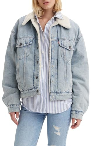 Levi's Damen 90S Sherpa Trucker Jeansjacke, Morning Sunlight, S