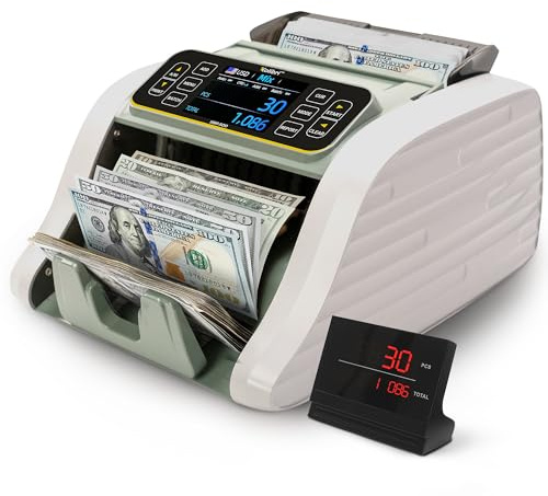 KOLIBRI Money Counter Machine I LCD Display I Business Grade I Advanced IR/UV/MG/MT/DD/HLF Detection I Mixed Denomination I Multi-Currency I Back Loading I 3-Years Warranty I KBR-500